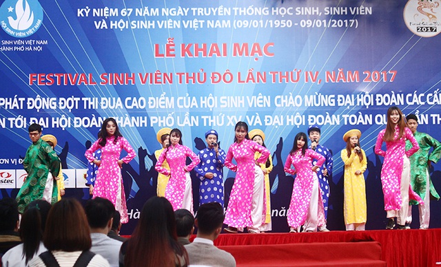 Khai mạc Festival sinh viên Thủ đô lần thứ 4 năm 2017.