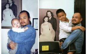 Những khoảnh khắc ngọt ngào của Trần Lập bên vợ con