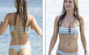 Cựu người mẫu Playboy bốc lửa trên biển