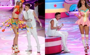 Hoàng tử nhạc Pop khoe vẻ điển trai bên các “chân dài”