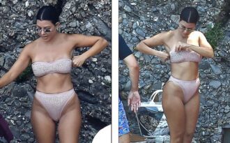 Ngưỡng mộ dáng săn chắc của Kourtney Kardashian