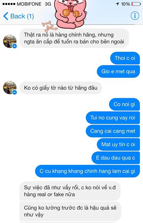 Cô phân trần trên Facebook sau khi bị tố cáo