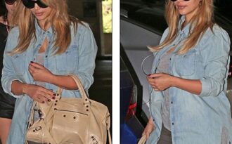 Kim Kardashian ăn mặc tuềnh toàng ở sân bay