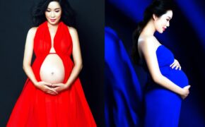 Trịnh Kim Chi rạng rỡ khoe  bụng bầu sắp sinh