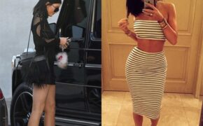 Em gái 17 tuổi của cô Kim tiếp tục với gu thời trang gợi cảm