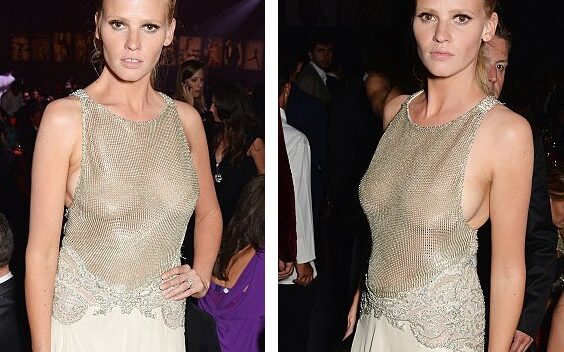 Đỏ mặt với váy áo táo bạo của siêu mẫu tại tiệc từ thiện