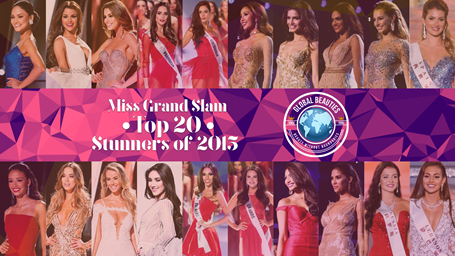 Những gương mặt lọt Top 20 Miss Grand Slam 2015.