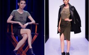 Siêu mẫu Xuân Lan khoe chân nuột nà