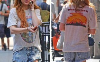 Lindsay Lohan lộ một loạt vết bầm tím