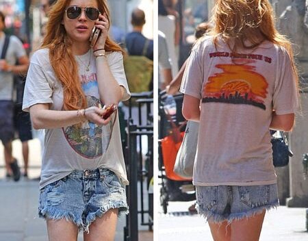 Lindsay Lohan lộ một loạt vết bầm tím