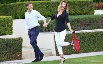 Hoa hậu Anh rạng rỡ bên bồ điển trai