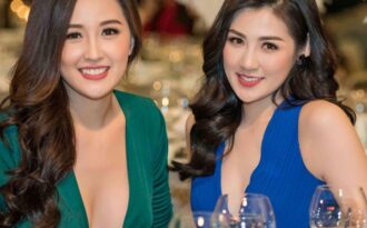 Tú Anh – Mai Phương Thúy mặc váy xẻ đùi táo bạo bất chấp thời tiết lạnh giá