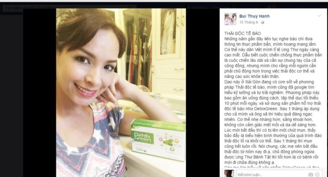 Siêu mẫu Thúy Hạnh bật mí cách thải độc cơ thể đến từng tế bào cực đơn giản