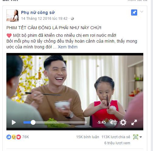 Chỉ riêng fanpage Phụ nữ công sở đã đạt 6 triệu lượt xem và 113.000 share