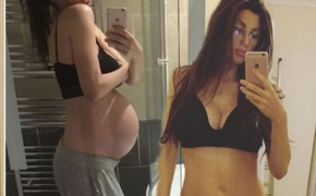 Vừa “vượt cạn”, người đẹp nước Anh đã gây sốc khi lại dáng thần tốc