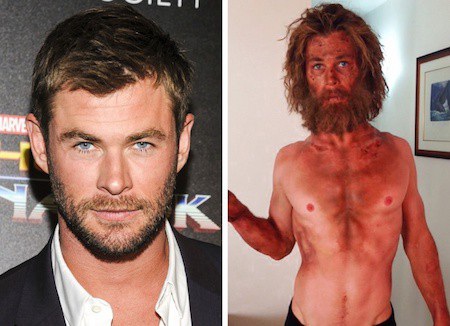 Chris Hemsworth đã rất nghiêm túc tự “hành xác” để có được tạo hình đói khổ đúng với yêu cầu kịch bản khi thể hiện nhân vật Owen Chase trong phim “In the Heart of the Sea”