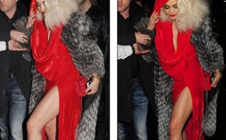 Nữ ca sĩ Anh ăn mặc “hớ hênh” trong ngày sinh nhật