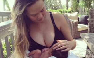 Siêu mẫu Mỹ thon thả đáng kinh ngạc sau khi sinh