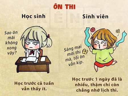 Đến khi là sinh viên mới biết cái gọi là ôn thi một đêm hay tiểu luận một đêm