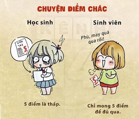 9 điều khác biệt giữa học sinh và sinh viên