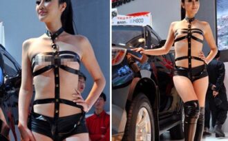 Người mẫu ô tô Trung Quốc lại “mặc mà như không”