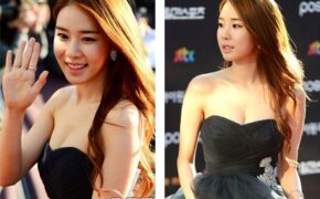 Yoo Hana hút hồn với váy khoe ngực đầy