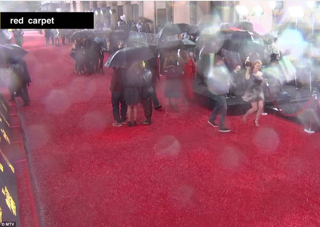  Lễ trao giải MTV điện ảnh năm 2017 đang diễn ra tại Los Angeles, Mỹ tạm thời bị gián đoạn bởi một cơn mưa đá. 