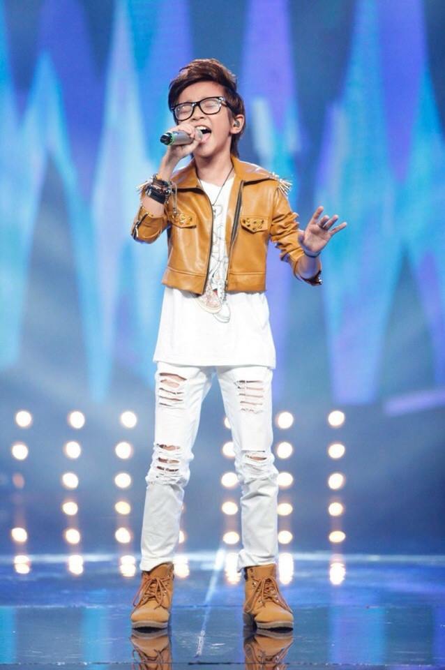 Thiên Tùng trong Vietnam Idol Kids. Ảnh: CL.