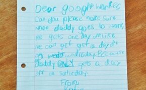 Bức thư đặc biệt của bé gái gửi Google