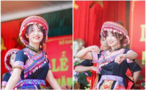 Nữ sinh Thái Nguyên bất ngờ nổi tiếng sau màn biểu diễn trong lễ khai giảng
