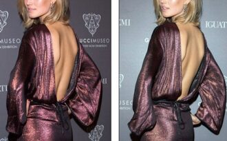 Bạn gái Leonardo DiCaprio khoe lưng trần quyến rũ