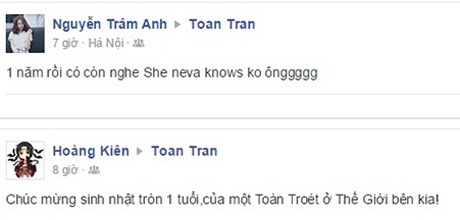 Dân mạng tưởng nhớ 1 năm ngày mất vlogger Toàn Shinoda - 2 Bạn bè tưởng nhớ Toàn Shinoda nhân dịp 1 năm ngày mất của anh.