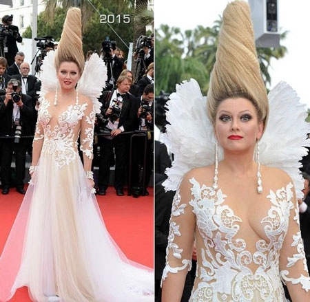 Ấn tượng với thời trang tóc của mỹ nhân Nga tại Cannes