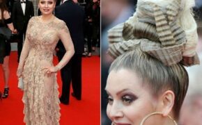 Ấn tượng với thời trang tóc của mỹ nhân Nga tại Cannes