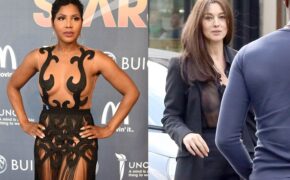 Toni Braxton và Monica Bellucci táo bạo với đồ xuyên thấu
