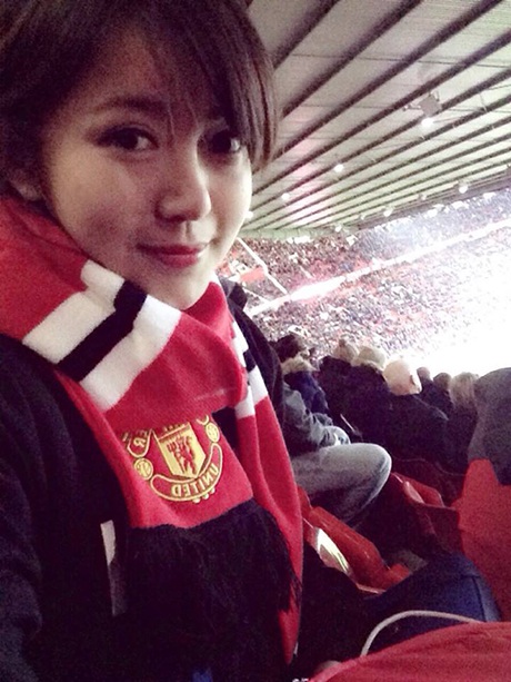 Tú Linh đã từng đến xem M.U thi đấu trực tiếp tại sân Old Trafford