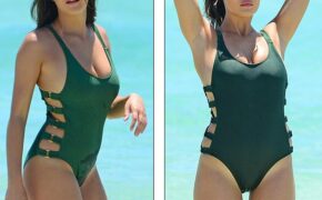 Ngắm mỹ nhân Anh diện áo tắm tung tăng trên biển