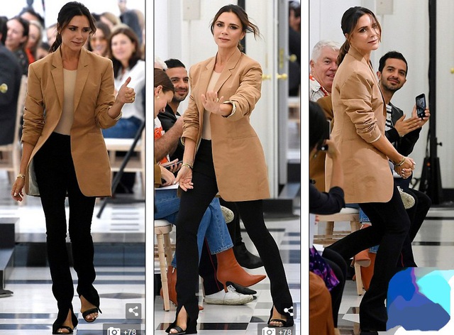  Victoria Beckham sành điệu ra mắt bộ sưu tập thời trang mới tại tuần lễ thời trang London ngày 16/9 vừa qua 