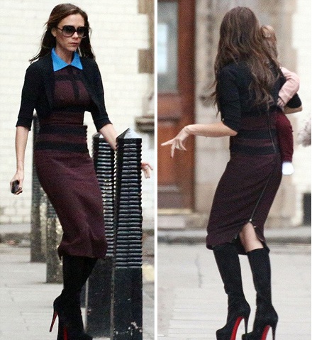 Thân hình của Victoria Beckham ngày càng siêu mỏng.