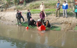 Lào Cai: Hàng ngàn gia đình tham gia Ngày hội thả cá phóng sinh xuống sông Hồng