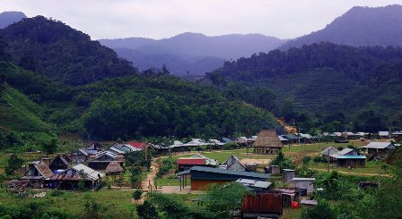 Làng mới Anông, một trong những thôn đạt chuẩn nông thôn mới đầu tiên của tỉnh