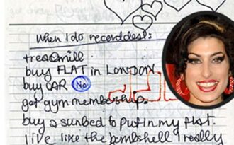 Tìm thấy nhật ký của Amy Winehouse trong… thùng rác