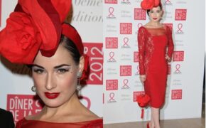 Vũ nữ thoát y Dita Von Teese nổi nhất trong tiệc từ thiện