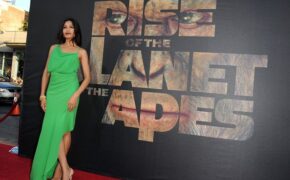 Sao “Triệu phú ổ chuột” khoe sắc trong buổi công chiếu phim mới