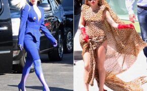 Lady Gaga ngày thay hai bộ đồ kỳ dị