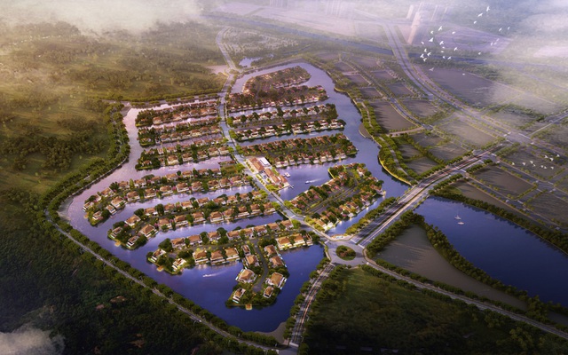 Quần thể biệt thự đảo Ecopark Grand được quy hoạch mang thiên hướng của đảo Cọ Dubai kỳ vĩ