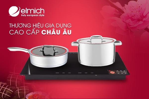 Bếp từ Elmich giúp chị em nội trợ tiết kiệm thời gian đun nấu.