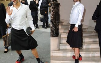 Marc Jacobs lại diện váy ngắn tới xem buổi trình diễn của Dior