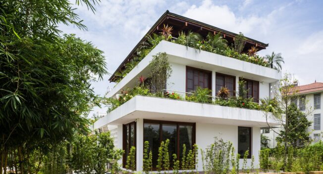 Ngôi biệt thự “bậc thang” ở Vĩnh Phúc được báo nước ngoài hết lời khen ngợi