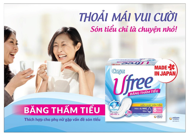 Băng thấm tiểu Caryn Ufree nhập khẩu từ Nhật Bản